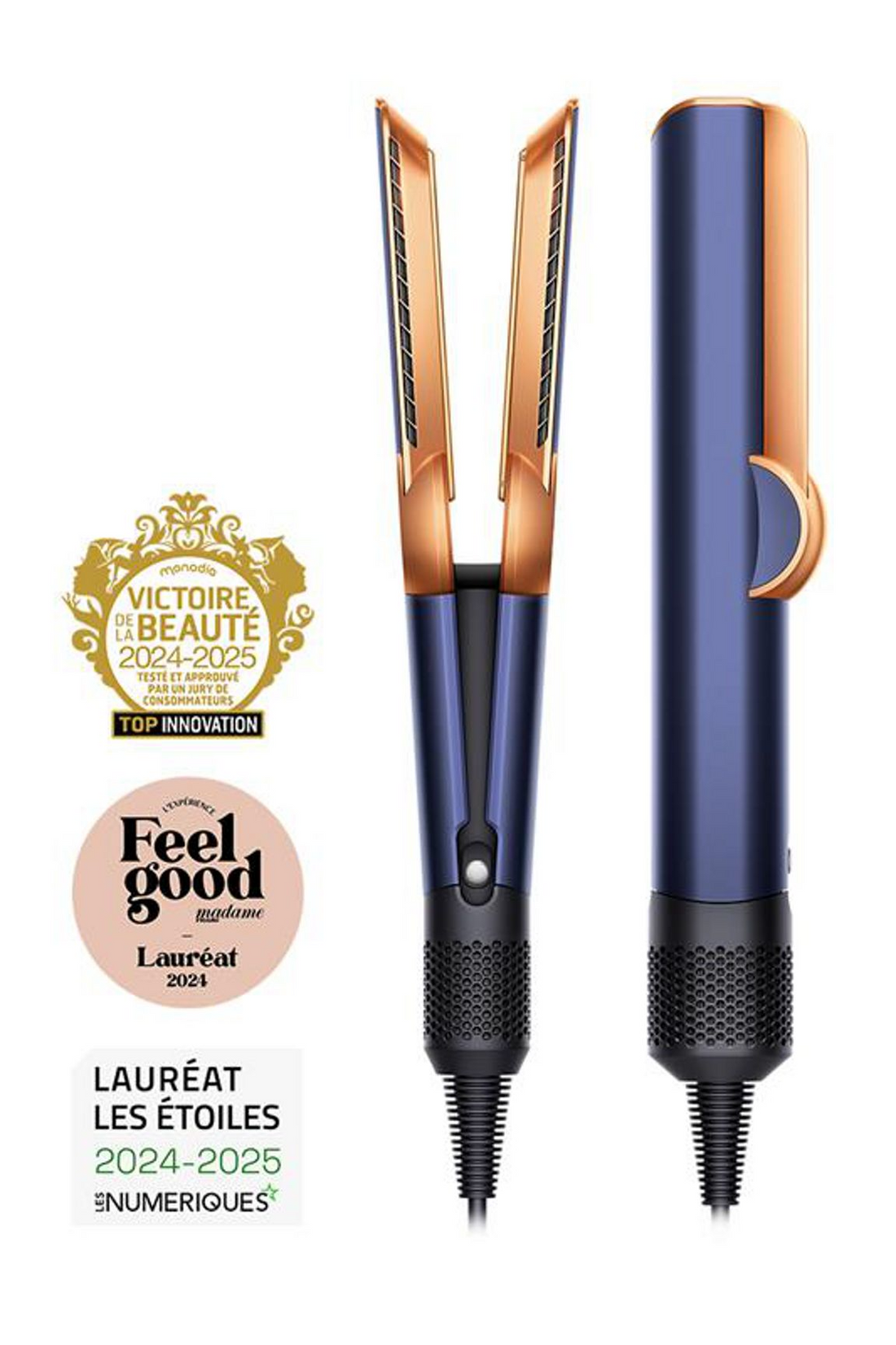 Lisseur séchant Dyson Airstrait™ (Bleu de Prusse/Cuivré)